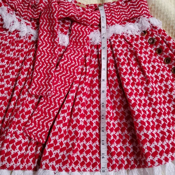 DoDo Bar Or Jacquard Knit Belted Mini Skirt Size S - Picture 5 of 9